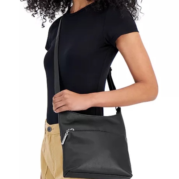 NEW GIANNI BERNINI BLACK SOFT LEATHER NAPPA XB CROSSBODY - Picture 2 of 7